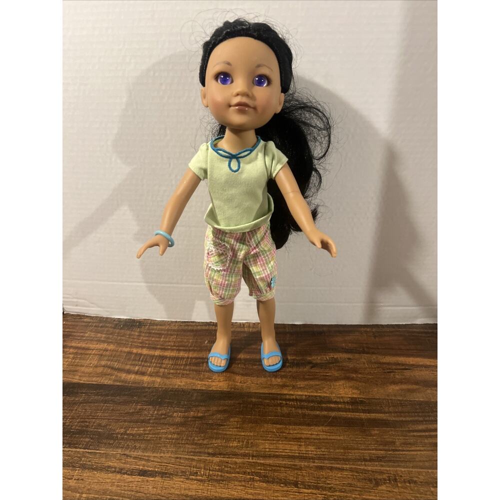 2010 Hearts for Hearts 14" TIPI Doll from Laos PURPLE EYES By Playmates